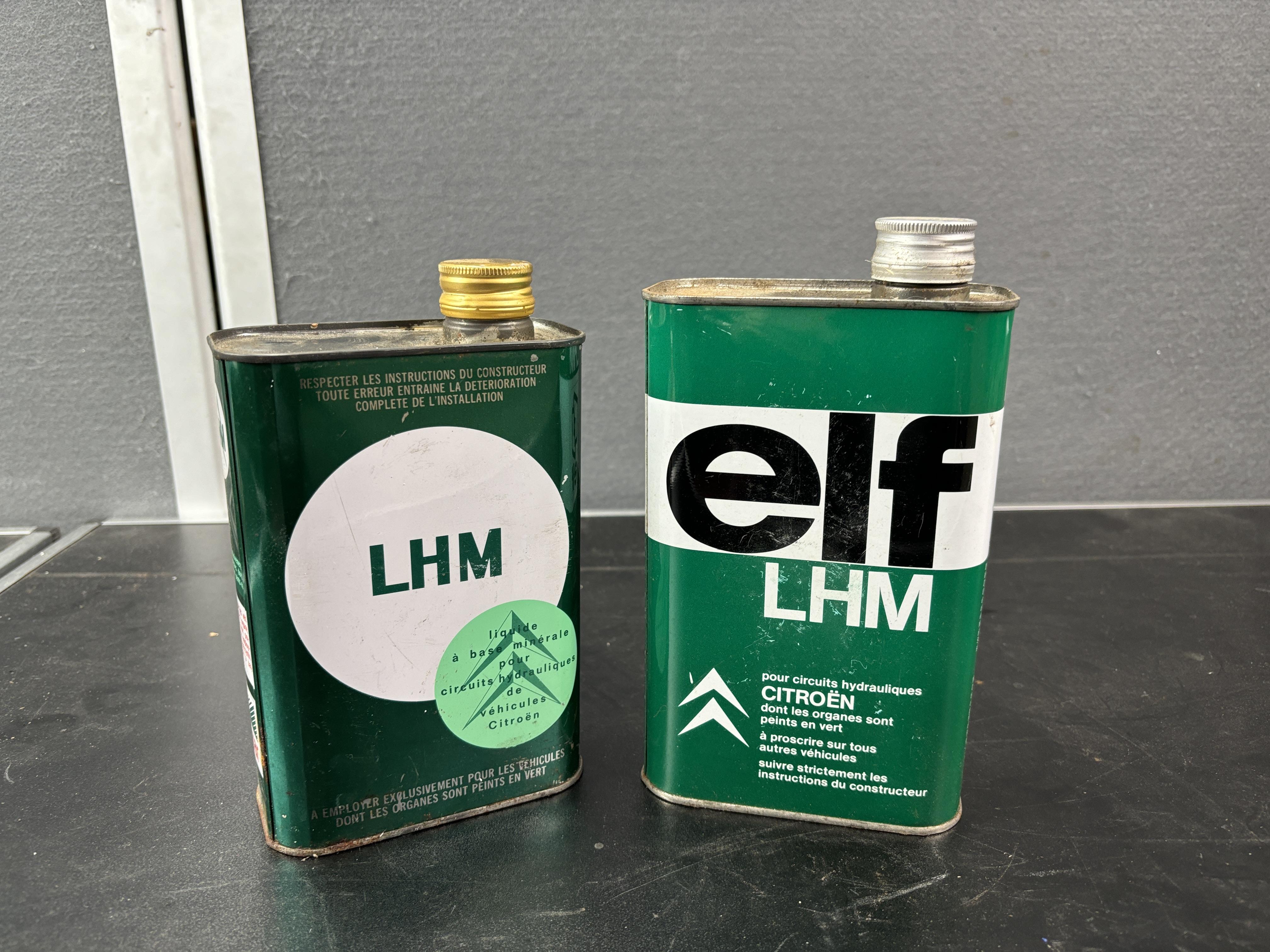 24-029  Elf oder Antar Dose mit 1 Liter ungeöffnetem LHM