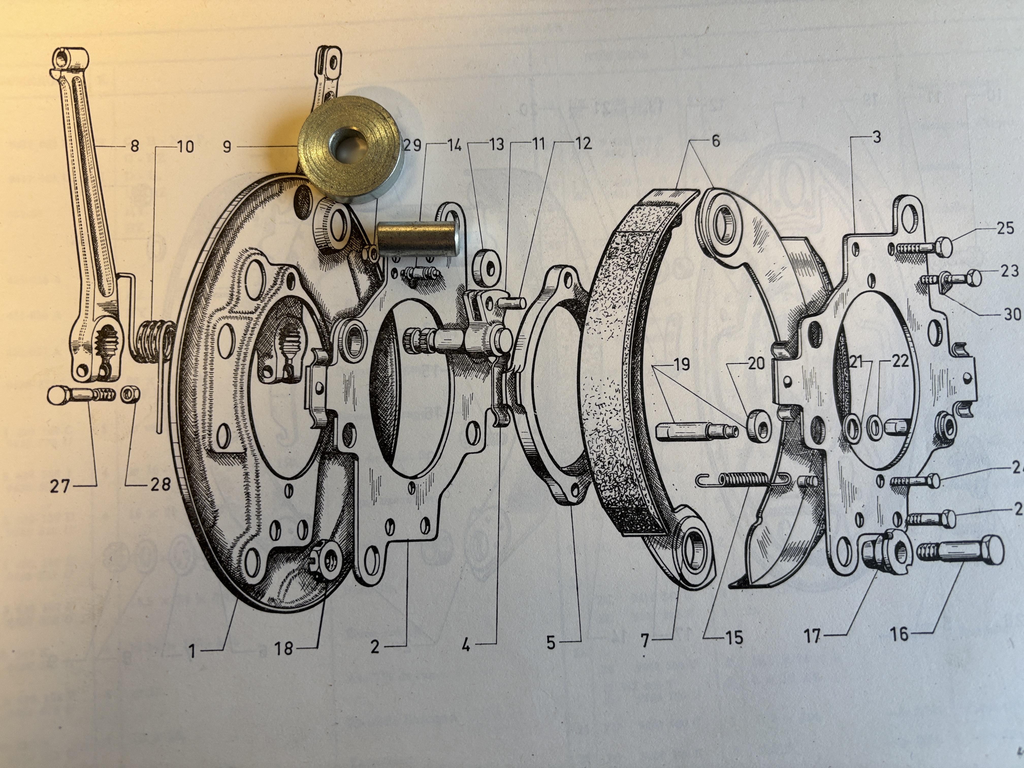 HY454127-128  Teile für Handbremshebel 2er-Set, Citroen HY