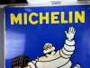 24-048  XXL Michelin emaille reclamebord met Bibendum 111 x 96 cm