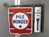 24-062  Pile Wonder Original altes Emaille-Plakat