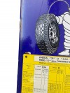 Emaille-23-006  Enamel advertising sign Michelin tyre pressure chart 1969-1979