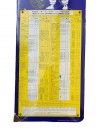 Emaille-23-006  Enamel advertising sign Michelin tyre pressure chart 1969-1979