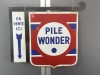 24-062  Pile Wonder Original altes Emaille-Plakat