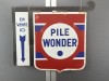 24-062  Pile Wonder Original altes Emaille-Plakat